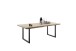 Essischplatte >BROOKLYN< in Eiche Bianco - 200x5x100 (BxHxT)