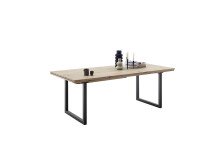 Tischplatte >BROOKLYN< in Wildeiche - 180x5x100 (BxHxT)