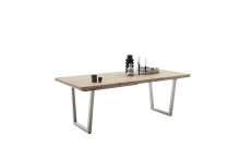Esstischplatte >BROOKLYN< in Eiche Bianco - 200x5x100 (BxHxT)