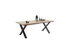 Esstischplatte >BROOKLYN< in Eiche Bianco - 200x5x100 (BxHxT)