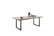 Esstischplatte >BROOKLYN< in Eiche Bianco - 200x5x100 (BxHxT)