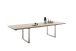 Esstischplatte >BROOKLYN< in Eiche Bianco - 200x5x100 (BxHxT)