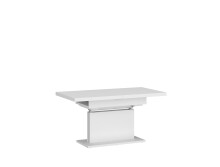 Couchtisch >CORTADO < Breite bis 150cm, Höhe bis 74cm, Alpinweiß - 110/150x59/74x70cm BxHxT