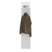 Garderobenpaneel >MERANO < in Alpinweiß/Weiß HG  - 30x152x23 (BxHxT)
