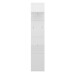 Garderobenpaneel >MERANO < in Alpinweiß/Weiß HG  - 30x152x23 (BxHxT)