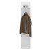 Garderobenpaneel >MERANO < in Alpinweiß/Weiß HG  - 30x152x23 (BxHxT)