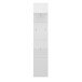 Garderobenpaneel >MERANO < in Alpinweiß/Weiß HG  - 30x152x23 (BxHxT)