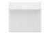Garderobenpaneel >MERANO < in Alpinweiß/Weiß HG  - 96x90x25 (BxHxT)