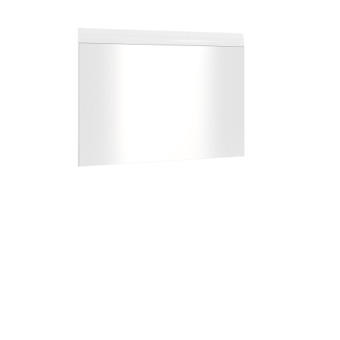 Garderobenspiegel >MERANO < in Alpinweiß/Weiß HG  - 87x63x2 (BxHxT)