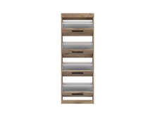 Schuhkipper >GRANO< 4 Klappen, Viking Eiche Dekor - 54x149x31 (BxHxT)