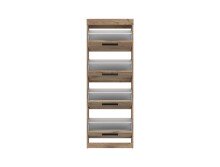 Schuhkipper >GRANO< 4 Klappen, Viking Eiche Dekor - 54x149x31 (BxHxT)