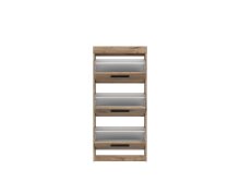 Schuhkipper >GRANO< 3 Klappen, in Viking Eiche Dekor - 54x115x31 (BxHxT)