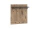 Wandgarderobe >GRANO< 7 Haken, Ablage, Stange, Viking Eiche Dekor - 93x101x32,5 (BxHxT)