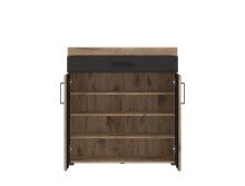 Garderoben-Set >Grano< (4-teilig) Viking Eiche Dekor - 188x195x38 (BxHxT)