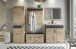 Garderoben-Set >Grano< (4-teilig) Viking Eiche Dekor - 188x195x38 (BxHxT)