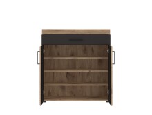 Garderoben-Set >Grano< (2-teilig) Viking Eiche Dekor - 93x195x38 (BxHxT)