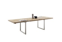 Tischgestell >BROOKLYN< (2er Set) U-Form in Edelstahl silber - 78x68x15 (BxHxT)