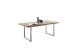 Tischgestell >BROOKLYN< (2er Set) U-Form in Edelstahl silber - 78x68x15 (BxHxT)