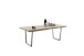 Tischgestell >BROOKLYN< (2er Set) Trapez-Form in Edelstahl silber - 78x68x15 (BxHxT)