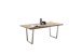 Tischgestell >BROOKLYN< (2er Set) Trapez-Form in Edelstahl silber - 78x68x15 (BxHxT)