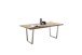 Tischgestell >BROOKLYN< (2er Set) Trapez-Form in Edelstahl silber - 78x68x15 (BxHxT)
