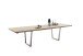 Tischgestell >BROOKLYN< (2er Set) Trapez-Form in Edelstahl silber - 78x68x15 (BxHxT)