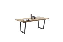 Tischgestell >BROOKLYN< (2er Set) Trapez-Form in anthrazit Metall - 78x68x15 (BxHxT)