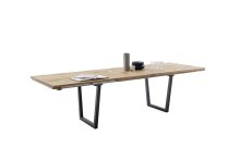 Tischgestell >BROOKLYN< (2er Set) Trapez-Form in anthrazit Metall - 78x68x15 (BxHxT)