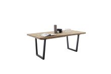 Tischgestell >BROOKLYN< (2er Set) Trapez-Form in anthrazit Metall - 78x68x15 (BxHxT)