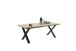 Tischgestell >BROOKLYN< (2er Set) X-Form in anthrazit, Metall - 78x68x15cm (BxHxT)