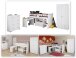 Jugendzimmer-Set >Reverse 11< (3-teilig) in Weiss, Hochbett, Kleiderschrank und Kommode