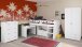 Jugendzimmer-Set >Reverse 11< (3-teilig) in Weiss, Hochbett, Kleiderschrank und Kommode