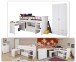 Jugendzimmer-Set >Reverse 12< (2-teilig) in Weiss, Hochbett mit Schreibtisch und Kleiderschrank