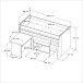 Jugendzimmer-Set >Reverse 12< (2-teilig) in Weiss, Hochbett mit Schreibtisch und Kleiderschrank