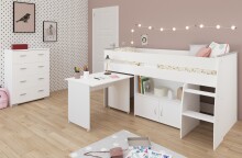 Jugendzimmer-Set >Reverse 13< (2-teilig) in Weiss,...