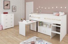 Jugendzimmer-Set >Reverse 13< (2-teilig) in Weiss,...