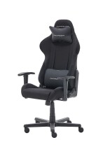 Gaming-Stuhl >DXRACER FORMULA< Armlehnen, Kopfpolster, Wippfunktion, schwarz - 65x121x65cm (B/H/T)