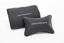 Gaming-Stuhl >DXRACER FORMULA< Armlehnen, Kopfpolster, Wippfunktion, schwarz/grau - 65x121x65cm B/H/T