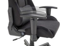 Gaming-Stuhl >DXRACER FORMULA< Armlehnen, Kopfpolster, Wippfunktion, schwarz/grau - 65x121x65cm B/H/T