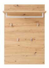 Garderoben-Set >Bari< (2-teilig) Schilfgrün / Eiche - 78x200x38cm (BxHxT)