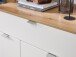 Garderoben-Set >Bari< (2-teilig) weiss matt / Eiche - 78x200x38cm (BxHxT)