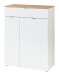 Garderoben-Set >Bari< (4-teilig) weiss matt / Eiche - 158x200x38cm (BxHxT)