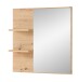 Garderoben-Set >Bari< (4-teilig) weiss matt / Eiche - 158x200x38cm (BxHxT)