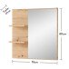 Garderoben-Set >Bari< (4-teilig) weiss matt / Eiche - 158x200x38cm (BxHxT)