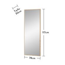 Garderoben-Set >Bari< (3-teilig) Schilfgrün / Eiche - 128x190x38cm (BxHxT)