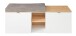 Garderoben-Set >Bari< (3-teilig) weiss matt / Eiche - 128x190x38cm (BxHxT)