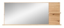 Garderoben-Set >Bari< (2-teilig) weiss matt / Eiche - 148x170x38cm (BxHxT)