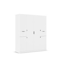 Drehtürenschrank >Ticao< 2 Schubladen, 3...