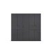 Drehtürenschrank >Ticao< 2 Schübe, 3 Böden, 3 Stangen, grau metallic - 226x210x54cm (BxHxT)