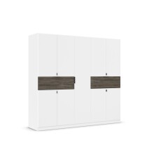 Drehtürenschrank >Ticao< 2 Schübe, 3...